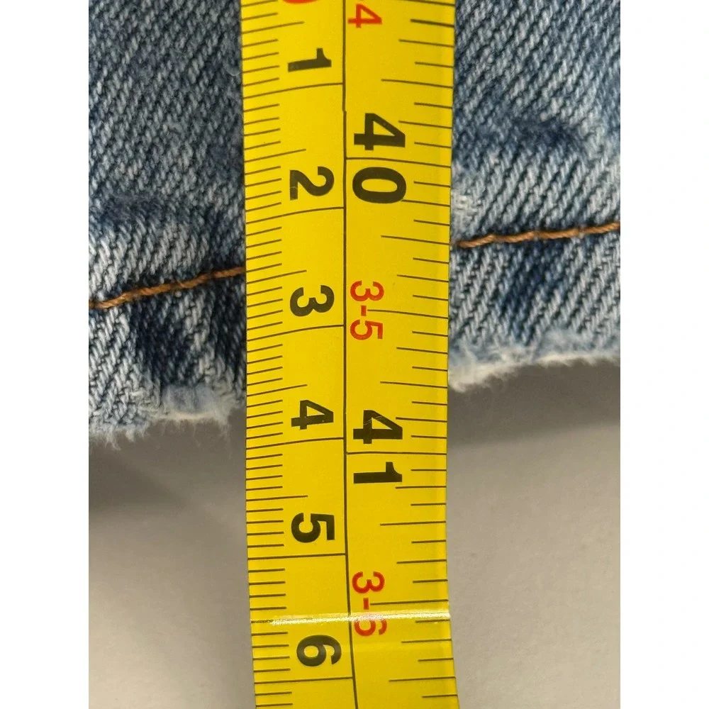 Levis 505 Mens Straight Leg Jeans Medium Wash Blue Denim Pants Sz W34 L32
